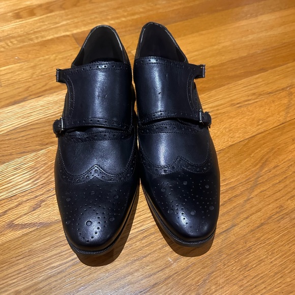 Mens size 12 black shoes - Picture 1 of 6